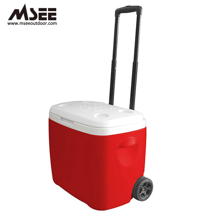 Outdoor Cooler Box For Travel And Journey With Wheels Rolling Cooler