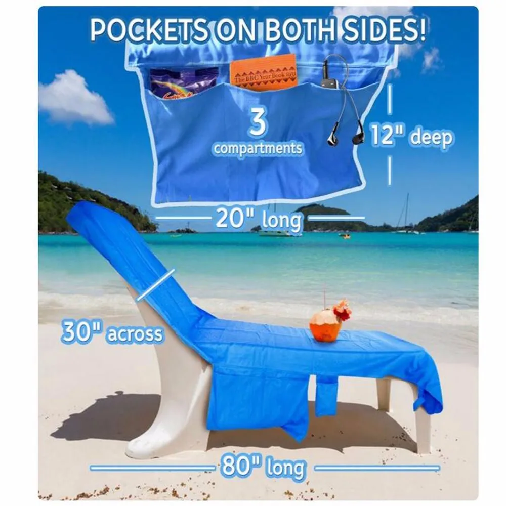 Wholesale Custom High Quality Lounge Towel Beach Chair Cover Buy