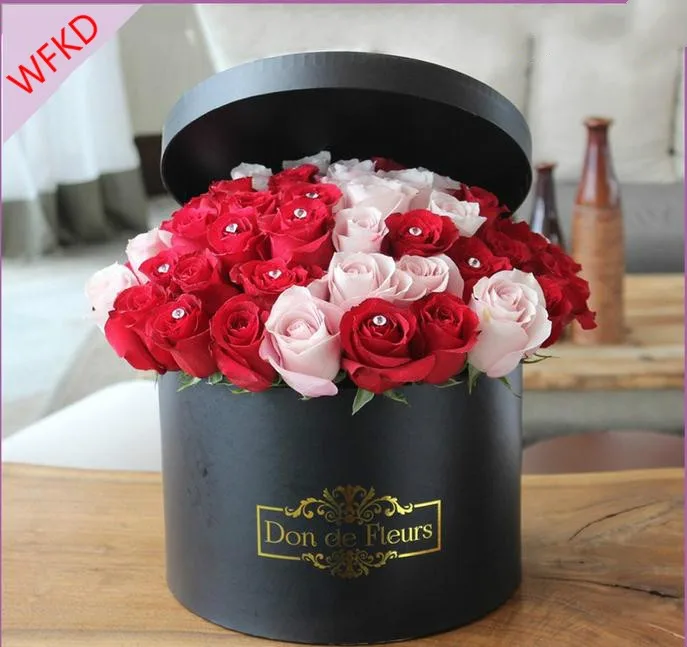 Hot Sale Custom Paper Flower Box Packing For Fresh Rose Gift Box Buy