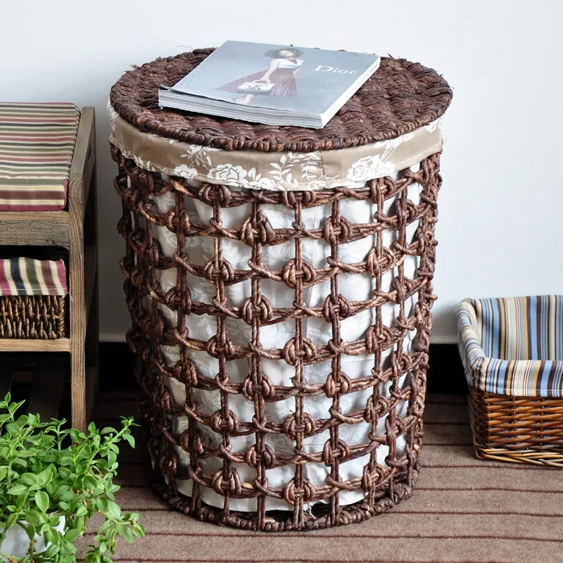 Laundry Basket Laundry Bucket Woven Storage Basket/ Laundry Basekt With ...