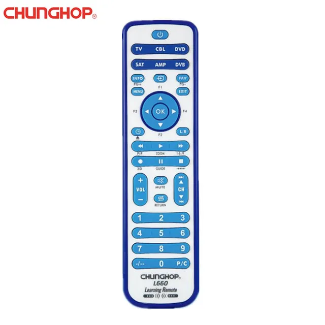 Chunghop L660 6 in 1 Universal Learning Remote Control One Key ...