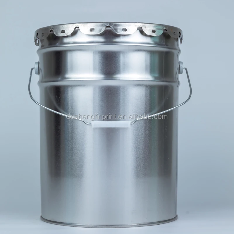 Customized 20 Liter Conical Stainless Steel Paint Buckets With Metal Handle And Flower Lid Buy