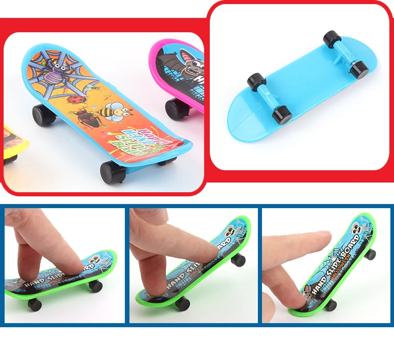 Mini Kids 4pcs Custom Finger Skateboard For Halloween/mini Finger