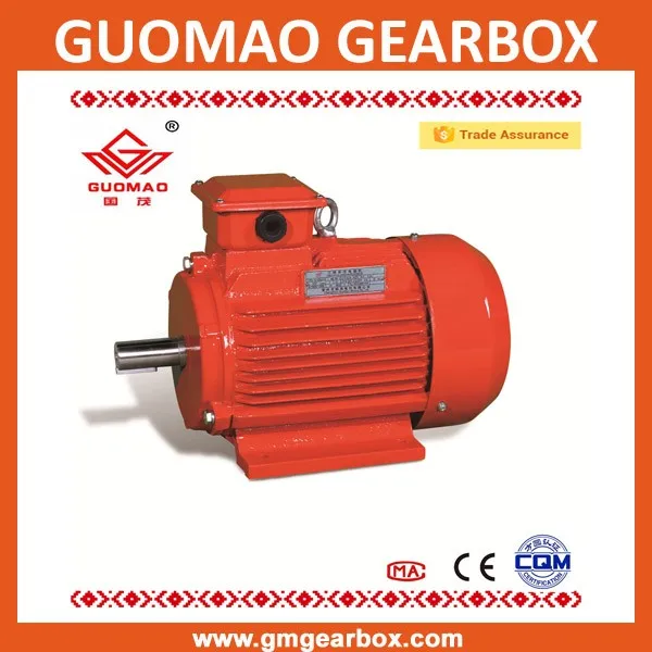 Y2 series three phase induction steel fan cover electric motor 75kw with Gear Reduction