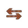 High visibility directional road safety arrow strobe warning flashlight