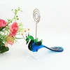 Place card holders Murano glass animals peacock gifts wedding