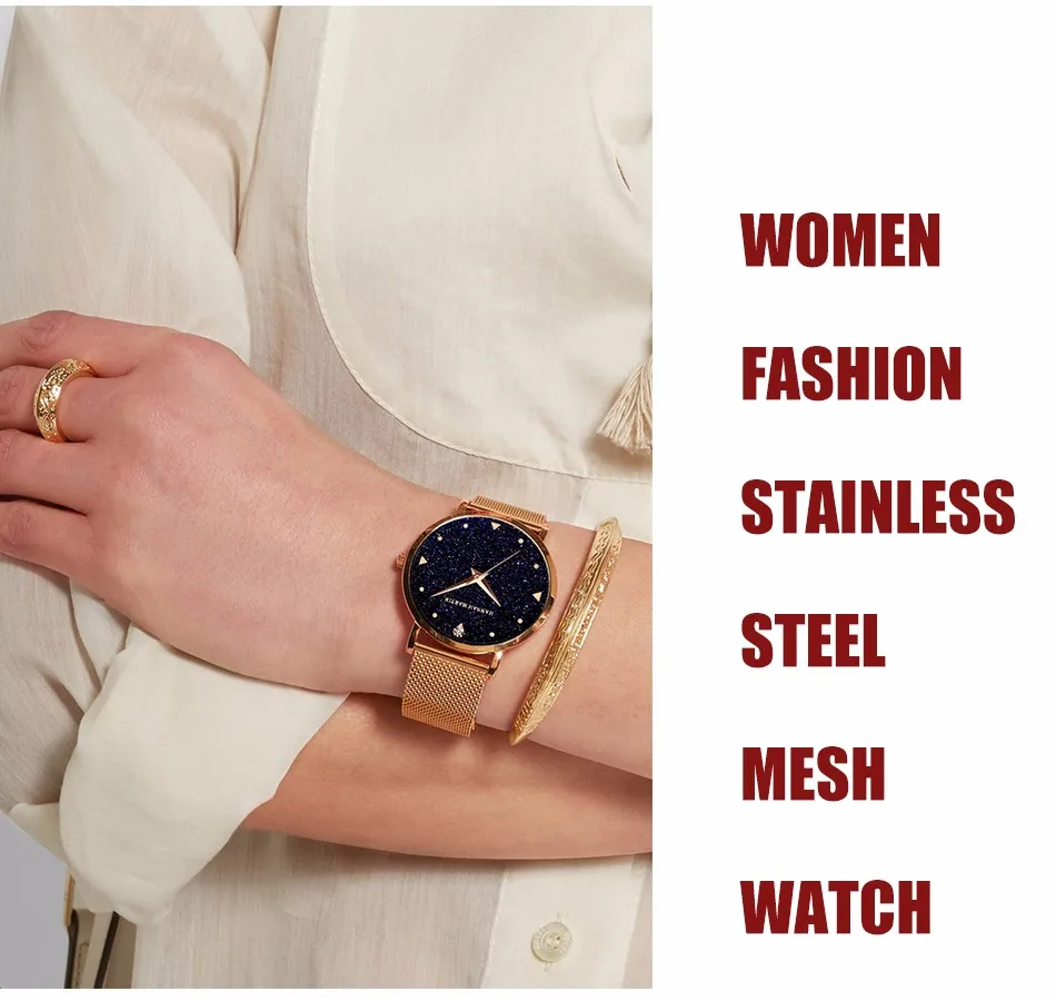 Hannah Martin Shiny Women Leather Watches Luxury Quartz Ladies