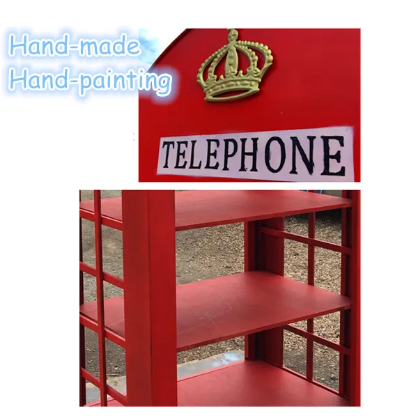 Factory Wholesale Oem Customized Traditional Metal Antique Red London Telephone Booth Buy