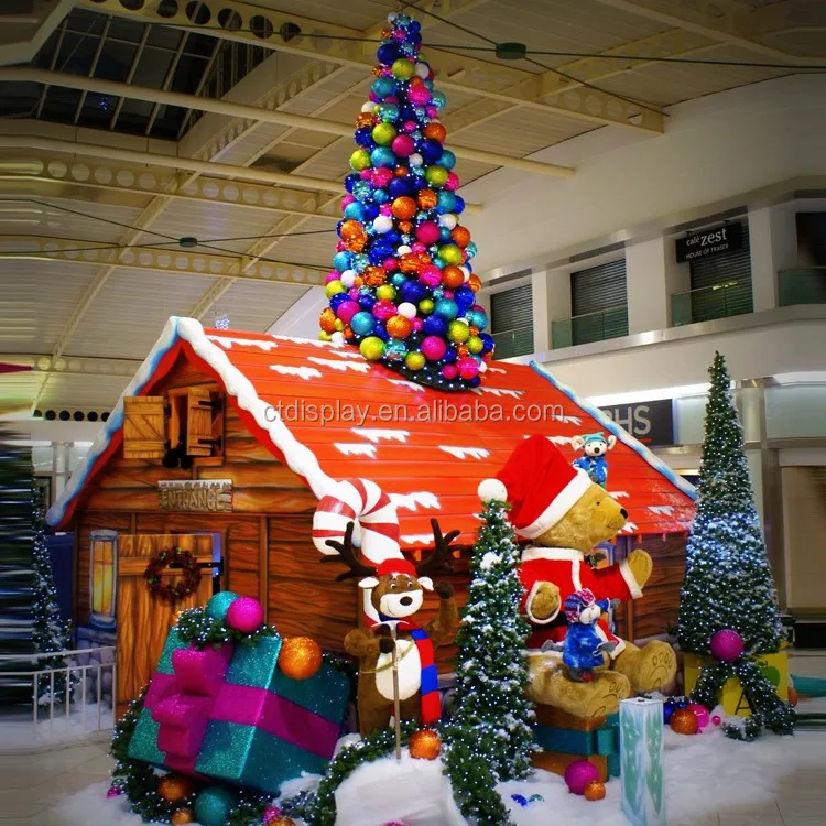 Shopping Mall Commercial Display Giant Grotto Christmas House - Buy ...