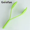 Unique 4-in-1 Nesting Kitchen Tools Spoon Fork and Knife Flatware Set , Salad Servers Salad Clip Serving Tongs Set