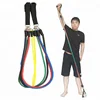 Custom 11 pieces fitness exercise latex resistance resistance with door anchor ankle strap set resistance tubes