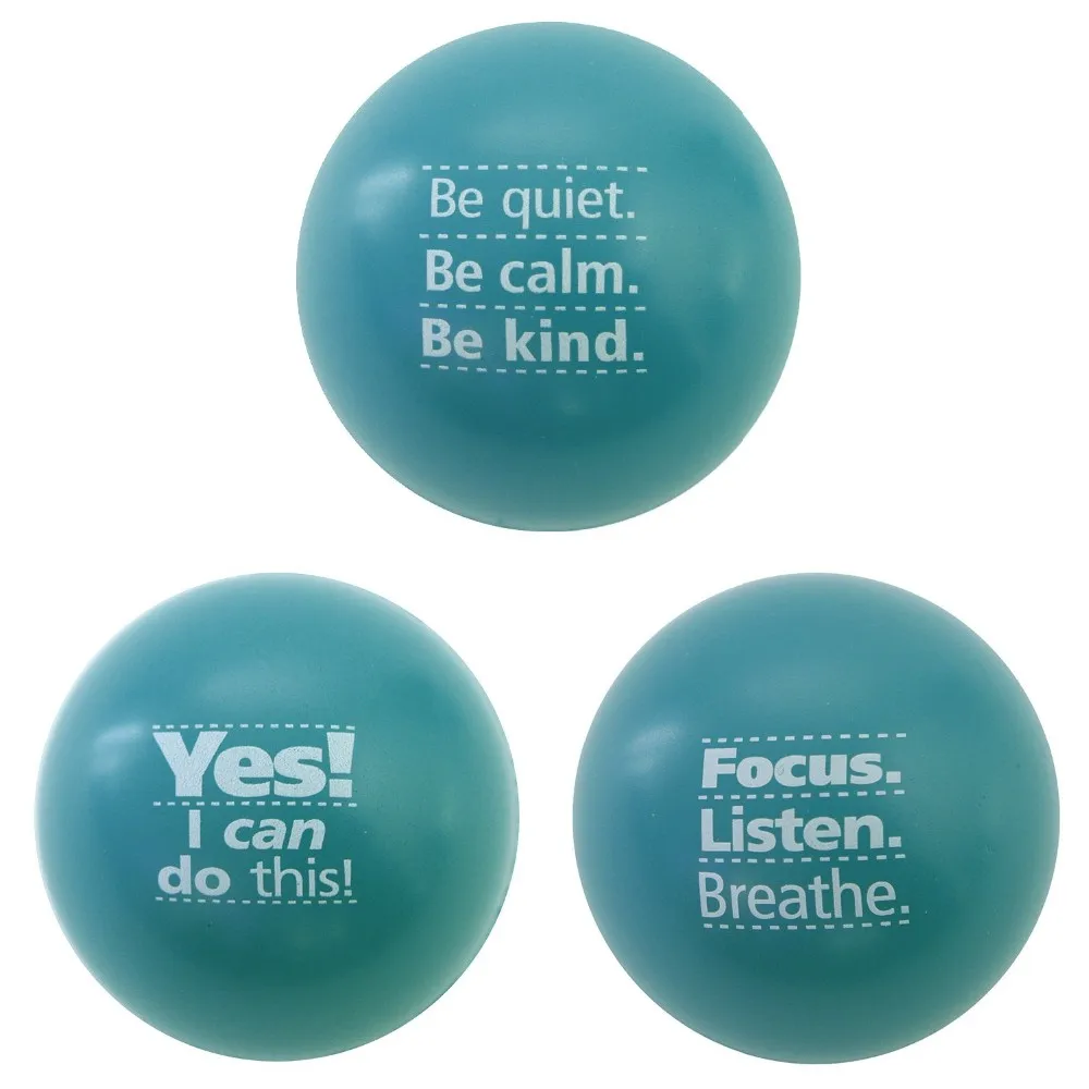 Motivational Stress Ball Assortment,3 Pack,Slogan Stress Relief Toys For Kids And Adults - Buy 