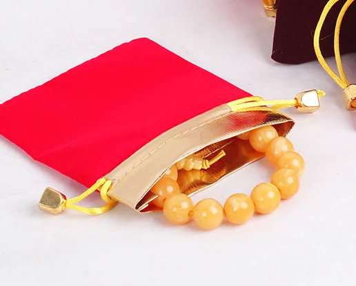 Velvet Bag Gift Bag Phnom Penh Bag Drawstring Recyclable Customized Size Customized Screen Printing Customized Color Accept