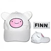 Summer Casual Children Boy Girl Baseball Caps Cute Cartoon Adventure Time with Finn and Jake Mesh Cap Adjustable Sport Hat