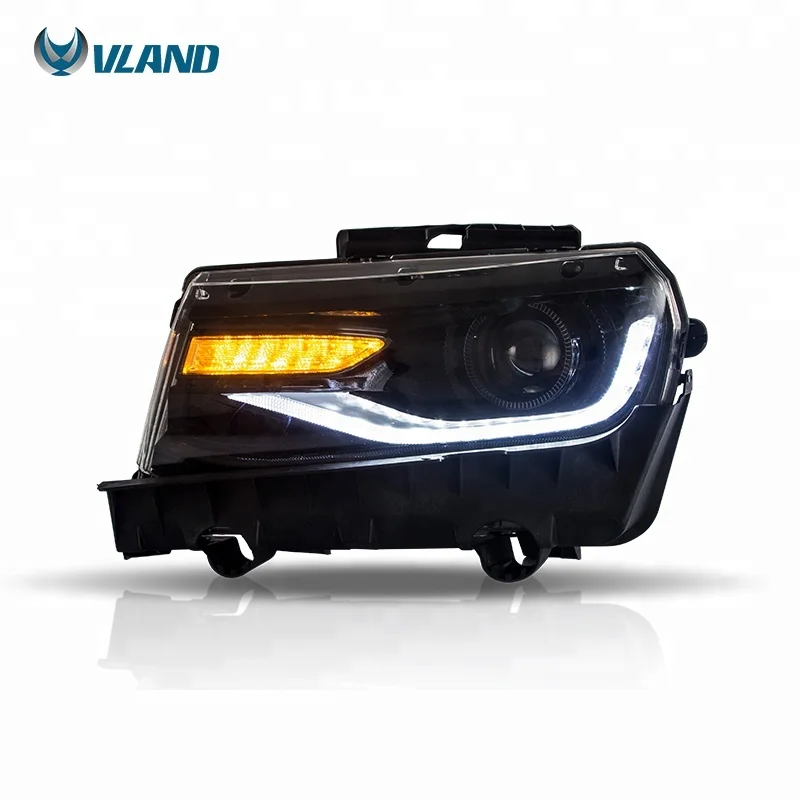 VLAND Manufacturing and Wholesale 5th Gen sequential head lamp 2014-2015 led headlight For Chevrolet Camaro