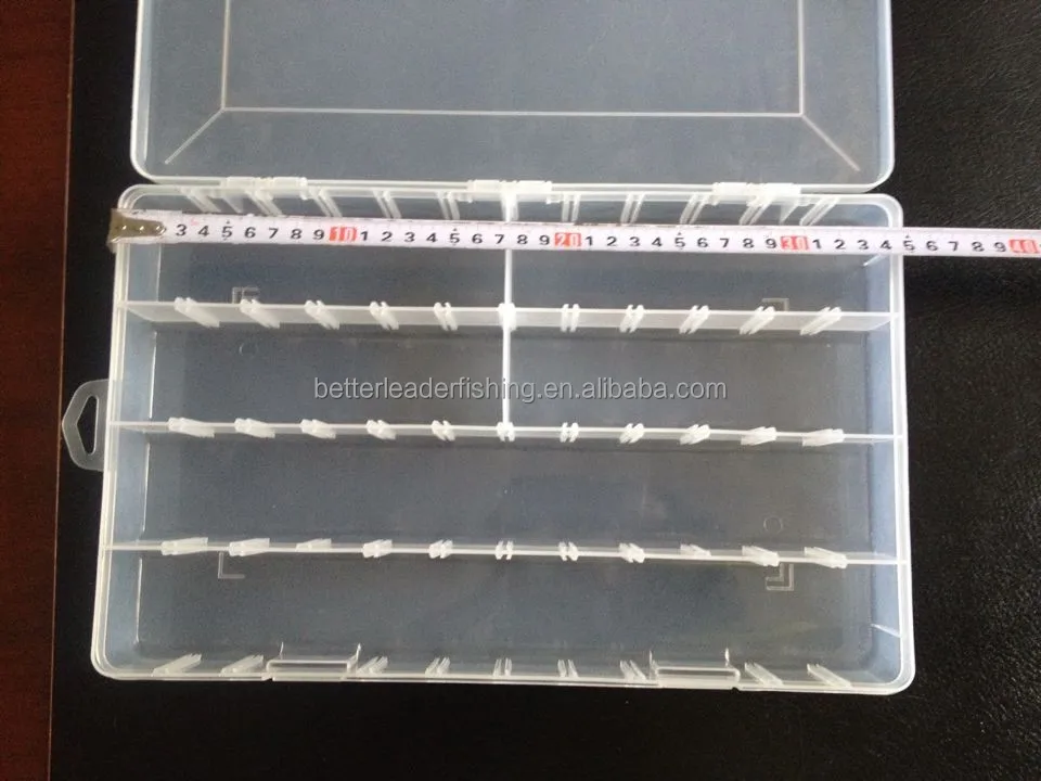 Clear Plastic Fishing Lure Tackle Box With Adjustable Compartment Buy Lure Box,Clear Plastic