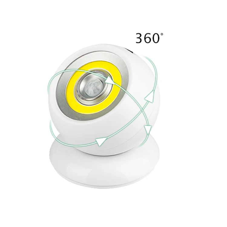 COB Wireless Safety fully-adjustable Light 130LM indorr motion sensor led auto light