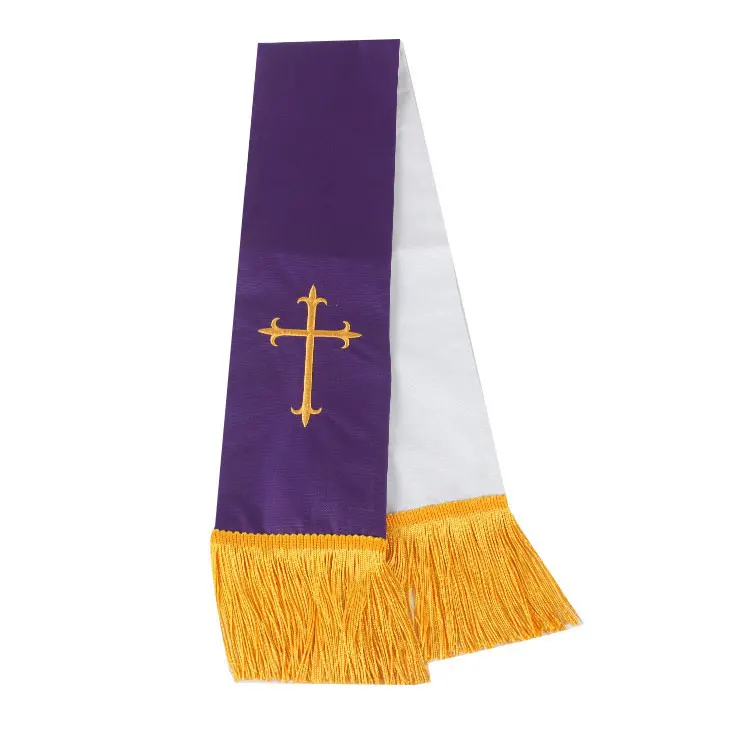 Custom Priest Ceremonial Christian Sash With Tassels Buy Ceremonial Sash,Sash With Tassels