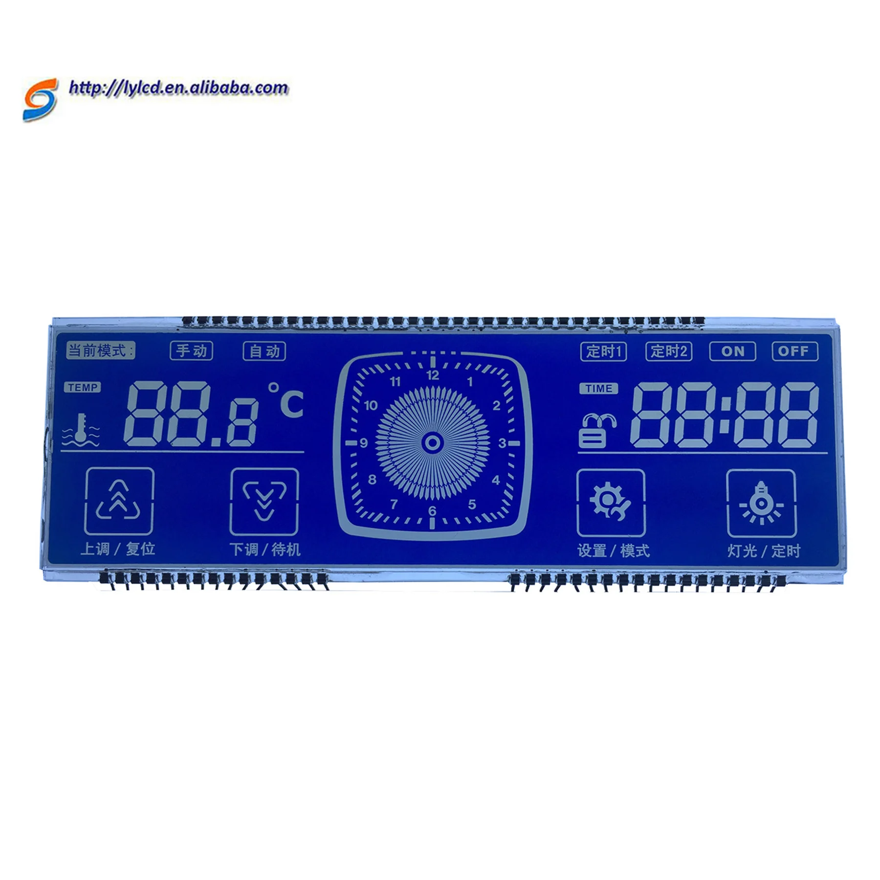 High Quality 7 Lcd Segment Lcd Display Lcd Glass Transmissive