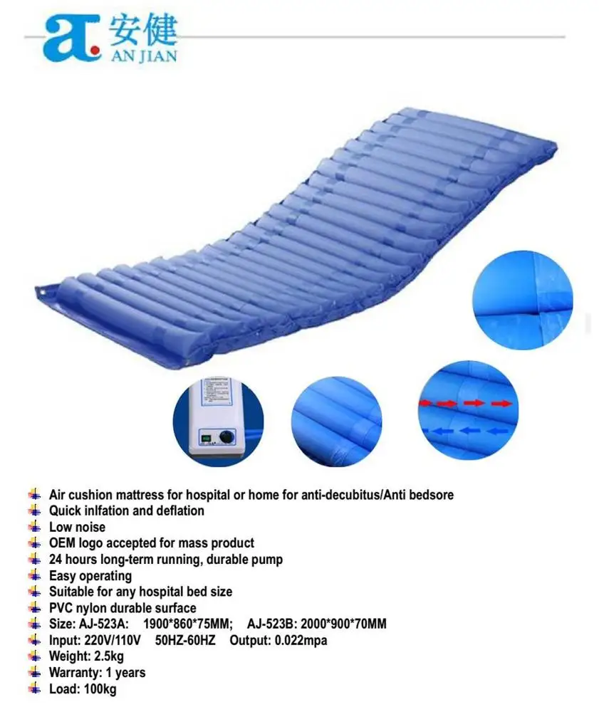 Hospital Pressure Prevention Tubular Air Mattress Colchon De Aire Aj