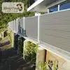 Easy DIY installation security composite fence wpc wooden fence panels