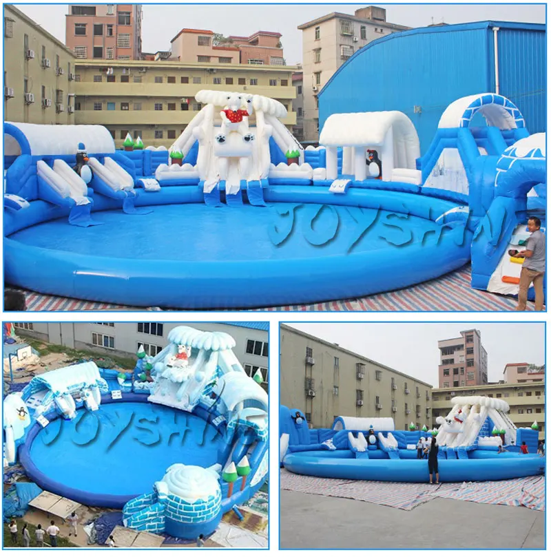 Backyard Water Play Amusement Playground Commercial Water Parks Slide Pool Equipment Kids Adult Outdoor Inflatable Water Park