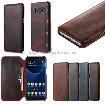 Business Card Holder Leather Good Mobile Phone Shell For Samsung S8 Book Case Cow Skin Price Business Card Holder Leather Good Mobile Phone Shell For Samsung S8 Book Case Cow Skin Price