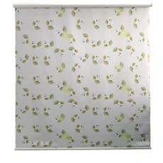 Two layer roller fabric blind curtain and sheer flame retardant motorized roller blinds