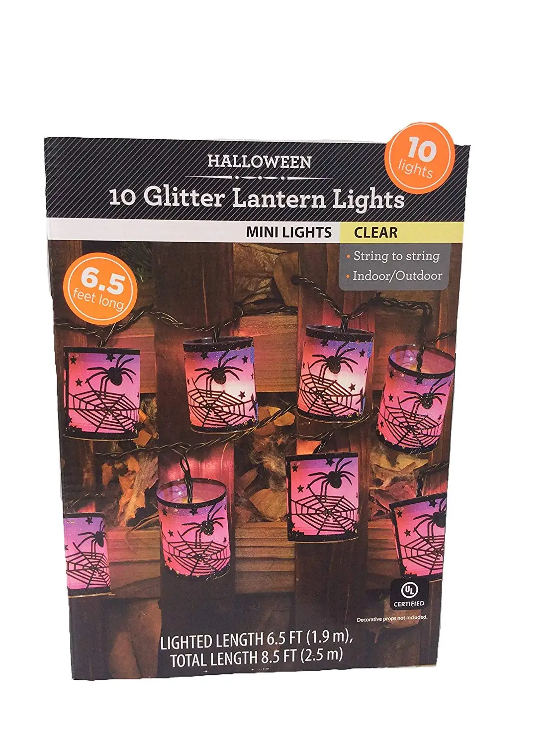 Plastic Lantern String Lights Find Get Quotations 10 Glitter Lantern Lights Mini Clear Spider String To Indoor