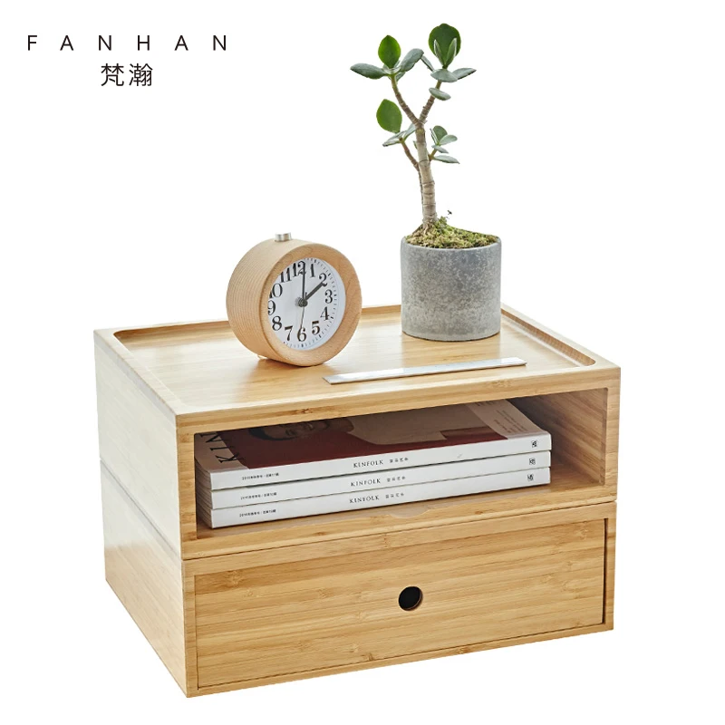 Wood Desktop Storage Drawer Cabinet File Sorting Drawer Case