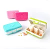 Convenient Plastic ABS Fashion Cute Small Mini Luggage Pill Travel Organizer Case 6 Parts Medicine Box