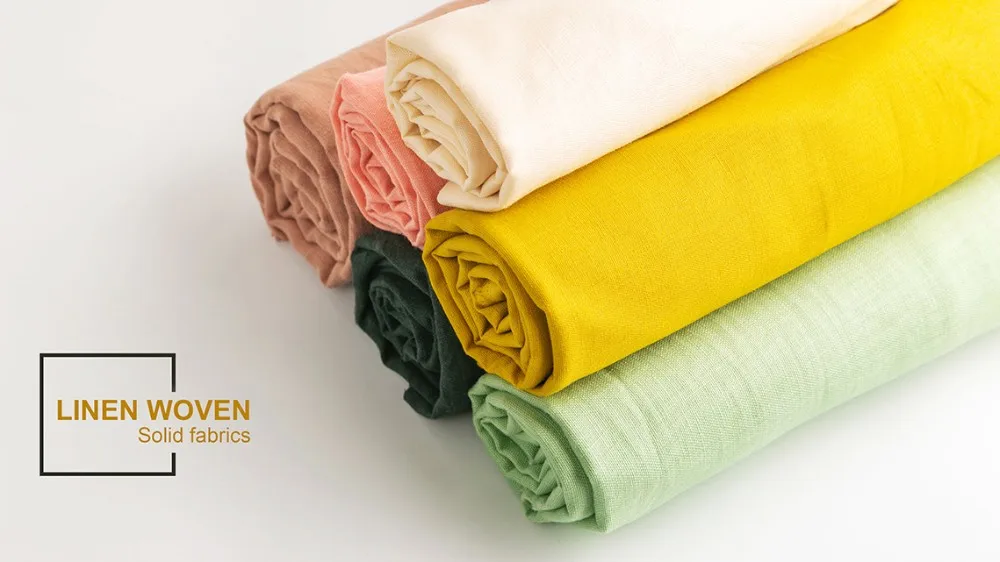 Solid Linen Cotton Blend 55 Linen 45 Cotton Fabric Buy Linen Cotton