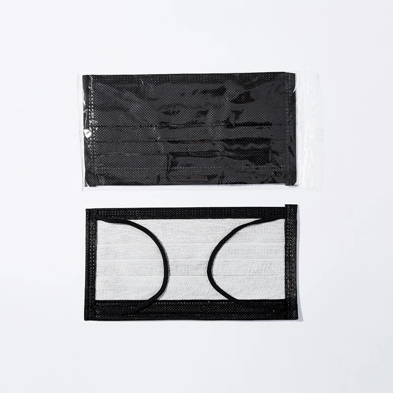 Factory custom wholesale Anti-virus Facemask surgical Disposable Earloop 3 ply Disposable Medical Face Mask Black