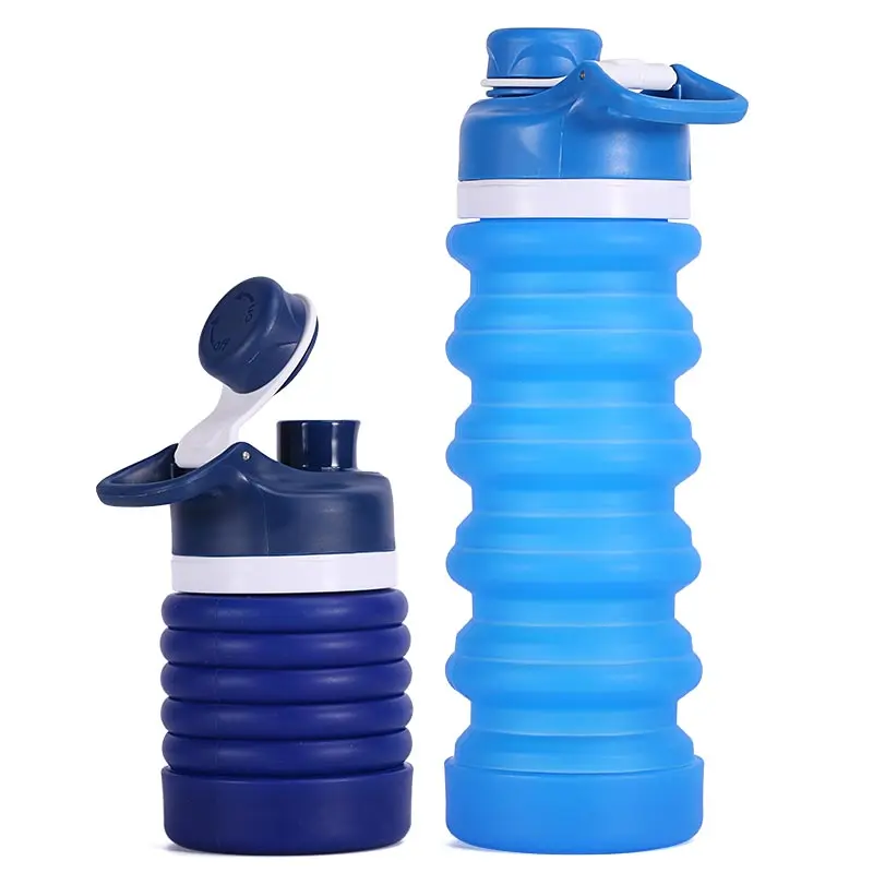 750ml Collapsible Sport Drinking Reusable Carbon Filter Water Bottle