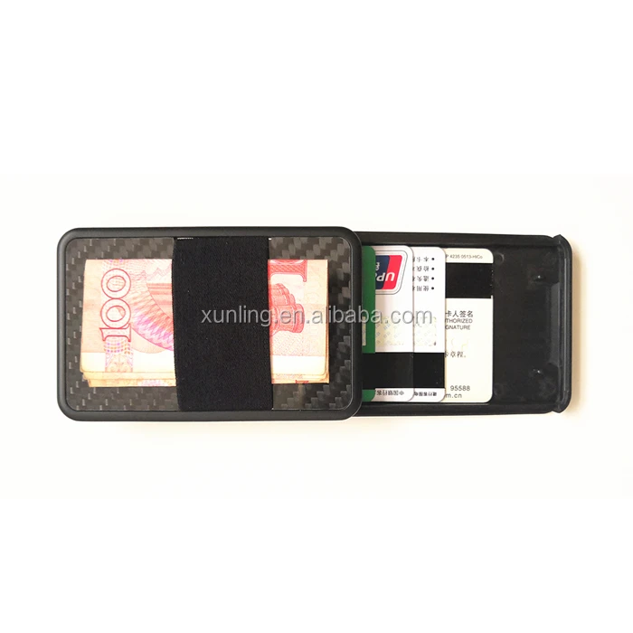 100/% Carbon Fiber Money Clip Minimalist Wallet Credit Business Card Cash Holder