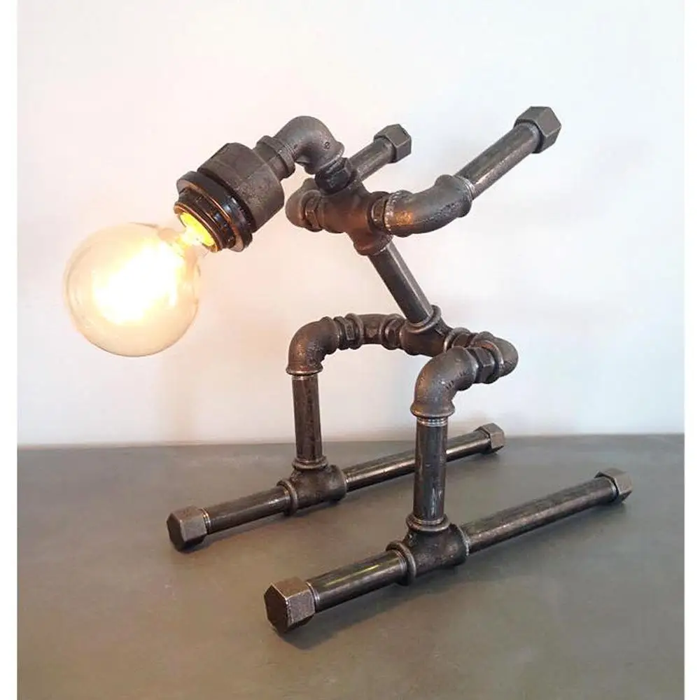 Robot Pipe Lamp Industrial Decor Steampunk Lighting Buy Pipe