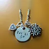 Inspired Elsa Let It Go Necklace Silver tone heart snowflake for women or girls.