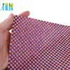 GTA0402 Adhesive Glue Sheet Resin Discount Fabric ab Rhinestone Trim for Clothing