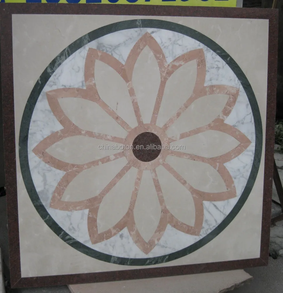 Latest Tile Round Mosaic Medallion Floor Patterns Modern Ceiling