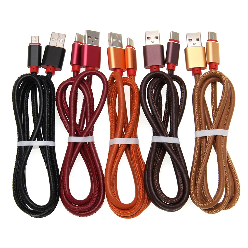 Leather Mobile Phone Charger Cable For iPhone Wire Cord 0.25m 1m USB Cable for iPhone XS Max Xr X 8 7 6 Plus 5 5S iPad - ANKUX.COM