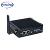 save energy barebone system fanless mini pc IBOX 501 N3 mini pc with serial parallel port