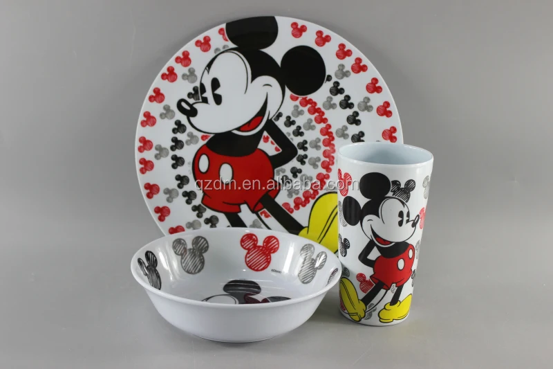 Customeize Logo Melamine Dinnerware set 3pcs