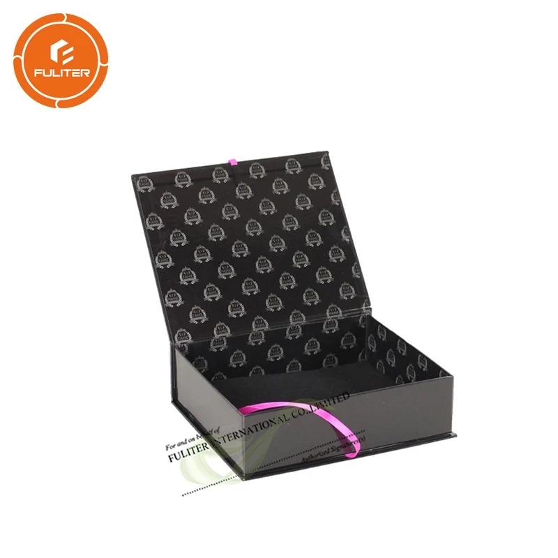 Custom wholesale wig boxes and cases hair box packaging black