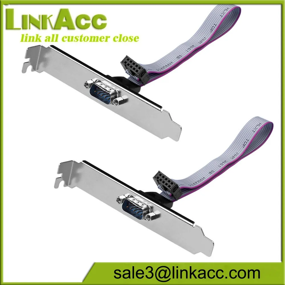 Db9 9pin Serial Motherboard Com Port Connector Header 25cm With Pci Bracket Buy Db9 9pin