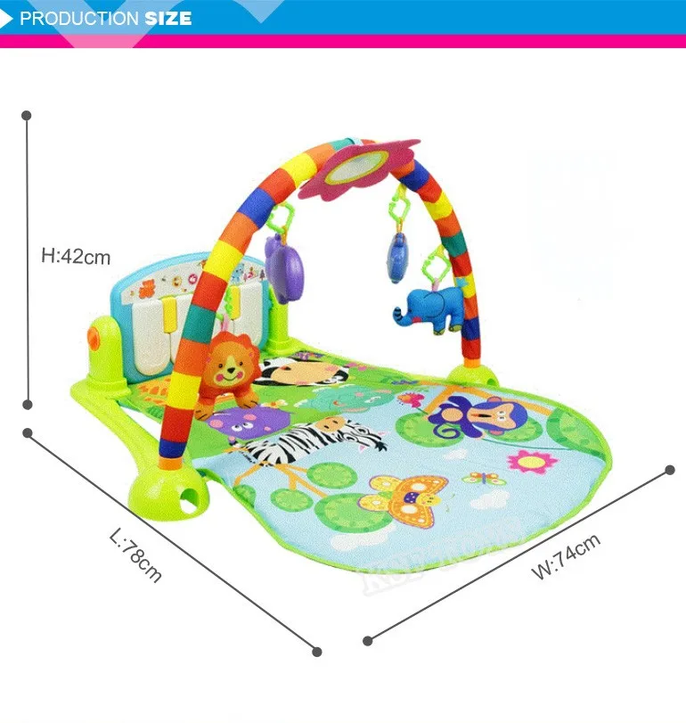 baby activity mat with piano