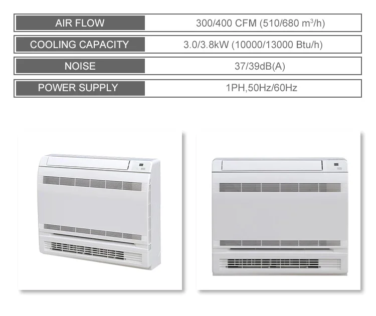 Air Conditioning Floor Standing Chilled Water Wall Mounted Fan Coil