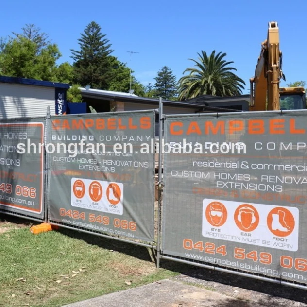 Building Site Signs Mesh Banner Construction Scaffold Fence Wraps