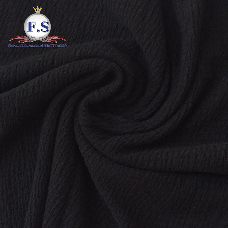 black knit fabric