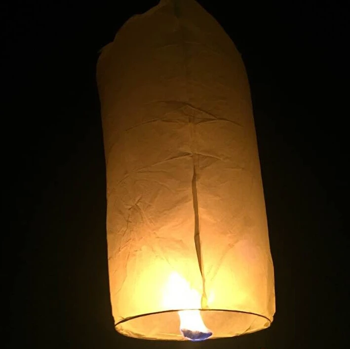 lighted lanterns in the sky