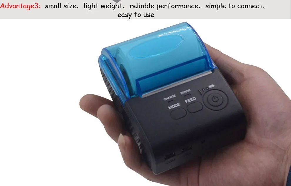 Cheap Mini Cell Phone Printer 58mm Handheld Bluetooth 